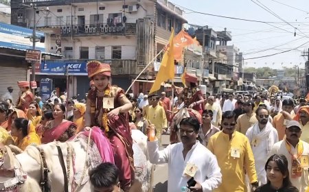 भव्य शोभायात्रा से गूंजा शहर: भगवान परशुराम जन्मोत्सव पर उमड़ा आस्था का सैलाब