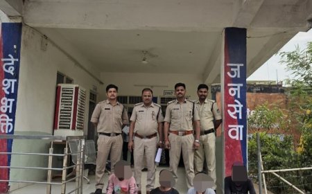 चाचौड़ा में ताश के पत्तों पर दांव लगाते चार जुआरी दबोचे
