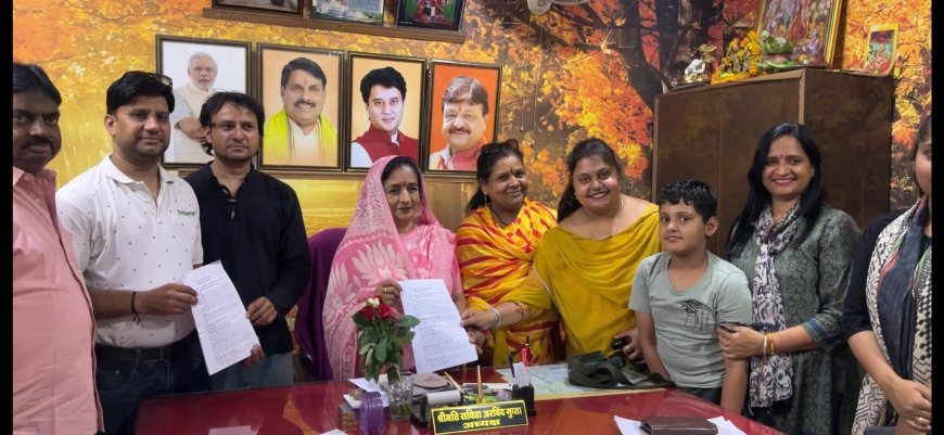 यातायात व्यवस्था सुधारने नपाध्यक्ष से मिले सामाजिक संगठन