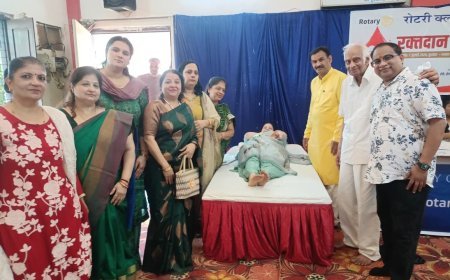सेवा कार्यों के साथ शुरु हुआ रोटरी क्लब का नवीन सत्र
