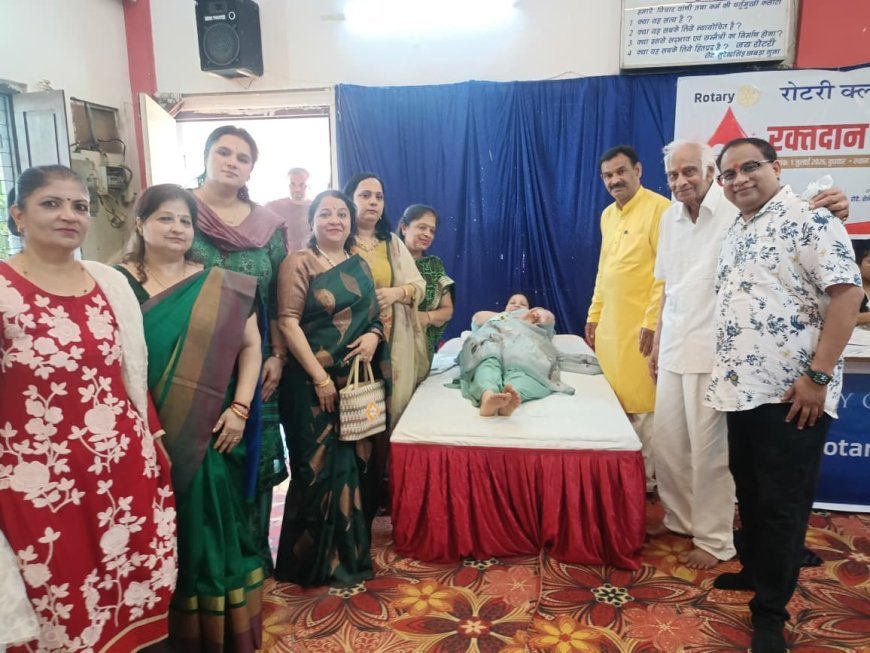सेवा कार्यों के साथ शुरु हुआ रोटरी क्लब का नवीन सत्र