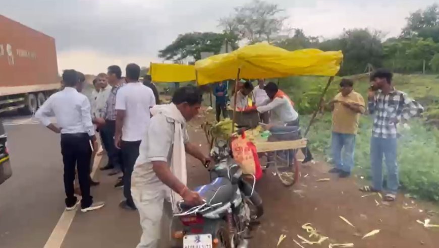 गुना-म्याना बायपास से हटाए गए अवैध ठेले और आवारा पशु,गौशाला भेजे गए