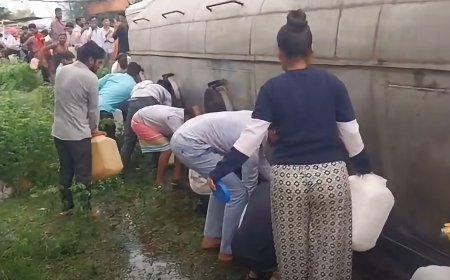 दिन में तेल की लूट, रात को डीजल चोरी