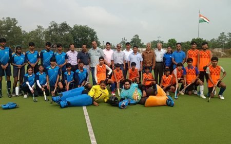 राष्ट्रीय खेल दिवस पर गूंजा हॉकी का जादू