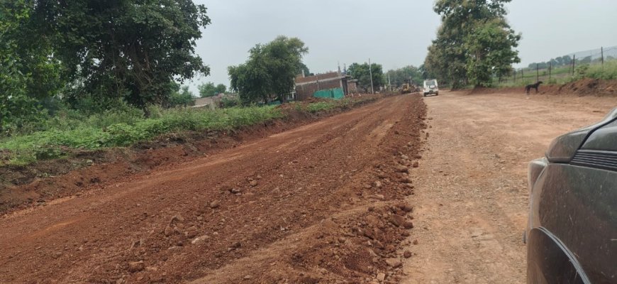 मनमानी और धांधली का शिकार हो गया गुना-फतेहगढ़ रोड का निर्माण