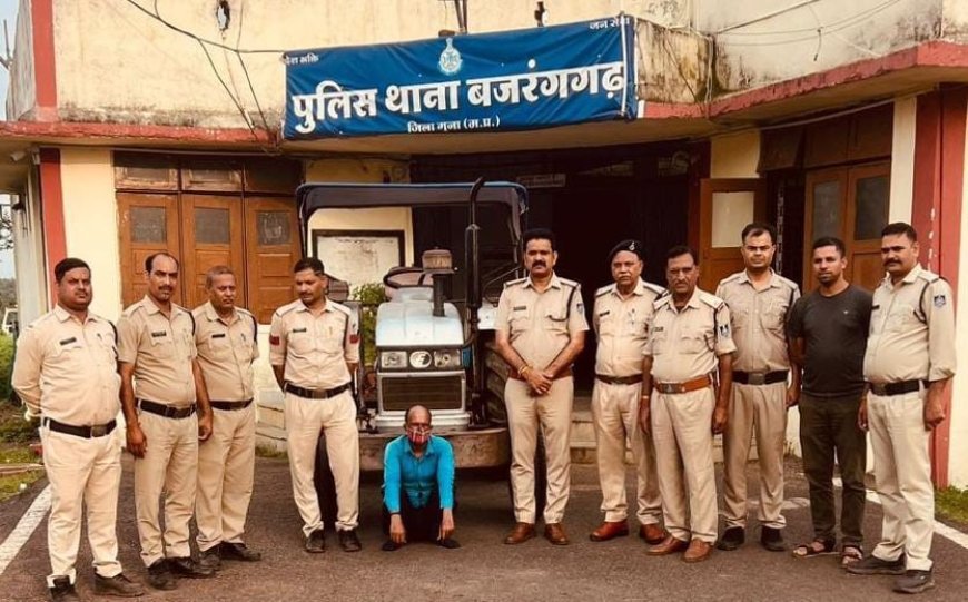 महज 04 घंटे में खोज निकाला चोरी हुआ पांच लाख का ट्रैक्टर