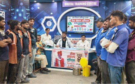 हिन्दुस्तान यूनिलीवर में स्वास्थ्य शिविर, श्रमिकों की हुई स्वास्थ्य जांच