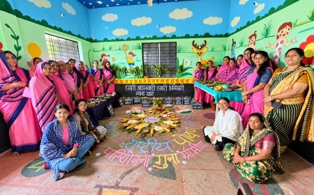 म्याना ग्राम में पोषण प्रदर्शनी का आयोजन, पौष्टिक व्यंजनों से दिया संतुलित आहार का संदेश