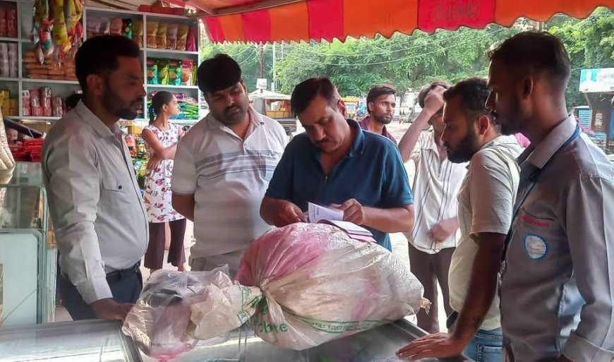 मैदान में उतरा अमला तो फिर थोक में मिल रही अमानक पॉलीथिन
